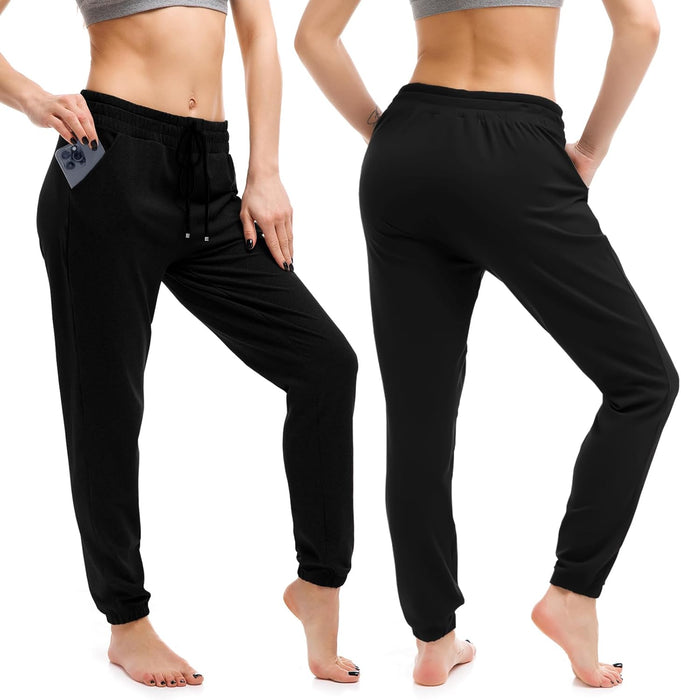Joggers with Pockets, Drawstring Sweatpants Women