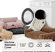 ComfyFleece® Shown on TV Fluffy Cute Cat Couch for Pets,24in Cream