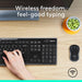 Logitech MK270 Full Size Wireless Keyboard and Mouse Combo - Black