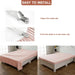Bed Sheet Straps, Upgrade Fitted Bed Sheet Holders for Corners, Non Slip Sheet Clips White 4Pcs
