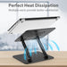 Adjustable Laptop Stand for Desk, Metal Laptop Riser Holder