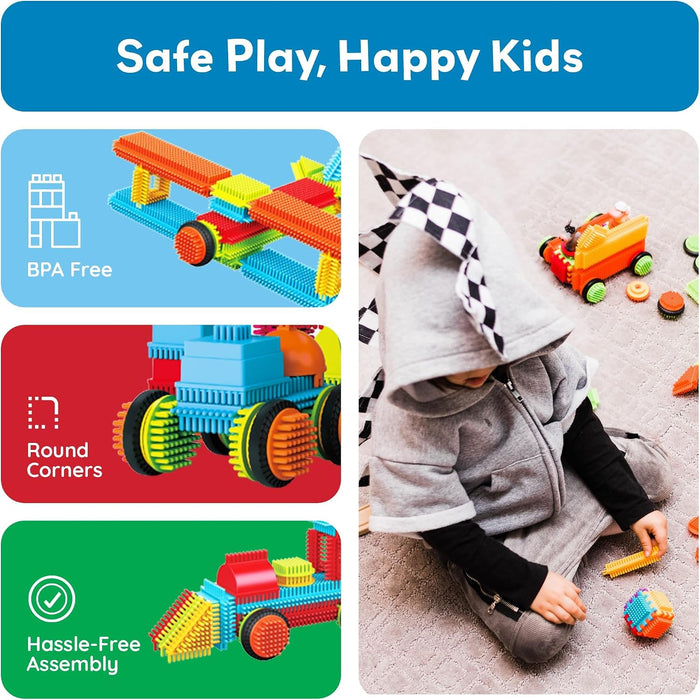 120pcs Hedgehog Interlocking Building Blocks Tiles Construction Toy Set Learning Playset STEAM Development Preschool Kin