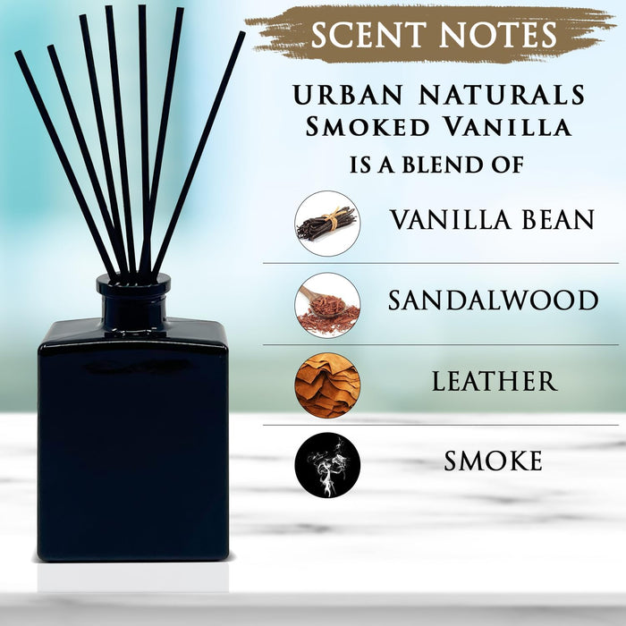 Reed Diffuser Set, Smoked Vanilla - Bathroom Shelf Décor
