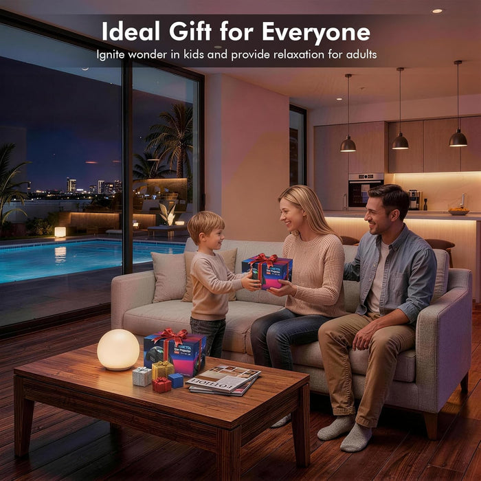Dual Lens Galaxy Star Projector, Aurora Night Light for Bedroom