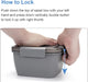 Salad Lunch Container To Go, BPA-Free 52-oz Salad Bowls to go for lunch
