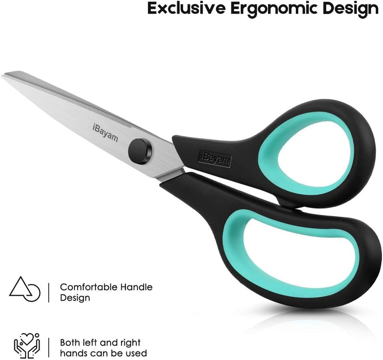 8.5" Heavy Duty Scissors All Purpose for Office School Crafts Sewing