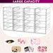 Acrylic Makeup Organizer with 19 Drawers,Storage Drawer Organizer