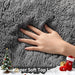 Area Rugs for Living Room Bedroom, Washable Non-Slip Fluffy Soft Grey Shag Carpet, Indoor Floor Gray 4x6 Fuzzy Shaggy Living Room Plush Rug for Kids Home Dorm Decor Aesthetic