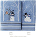 Christmas Winter Friends Snowman Hand Towel Set-2pc, Blue