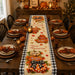 Thanksgiving Decorations - Happy Thanksgiving Table Runner | Thanks Giving Table Decor | Friendsgiving Party Decorations