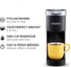 K-Mini Single Serve K-Cup Pod Coffee Maker, 6 to 12Oz Brew Size, with Cord Storage, Perfect for Small Spaces, Black
