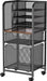 6-Tier Rolling File Cart Multi Mobile Drawer Cabinet Black