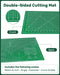 Self Healing Cutting Mat, 11" x 17", Double-Sided Rotary Cutting Mat for Sewing, Quilting, Scrapbooking & Craft, Craft C