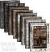 5x7 Picture Frames Set of 8, Vintage Rustic Farmhouse Industrial Style Photo Frames, High Definition Real Glass, for Tabletop or Wall Hanging