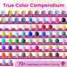 Assorted Latex Rainbow Balloons 100 Pack 12 inch