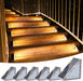 Solar Stair Lights 6 Pack, Solar Step Lights Outdoor Waterproof