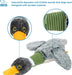 Interactive Squeaky Dog Chew Toy, Ideal Dog Toys for Chewers, Small, Medium & Large Dogs, and Fetch Lovers - Mallard Duc