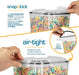 Flour Sugar Storage Containers (5.3L/4pk) Great Rice Canisters Sets For The Kitchen pantry, Large Food Storage Containers With Lids Airtight
