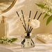 Flower Reed Diffusers Set, 5.07 oz Clean Linen Scented Oil Diffuser with 8 Reed Sticks, Home Fragrance Diffuser Gift Set for Bathroom & Office Decor 150ml