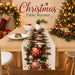 Christmas Decorations - Xmas Balls Snowflake Pine Cone Table Runner