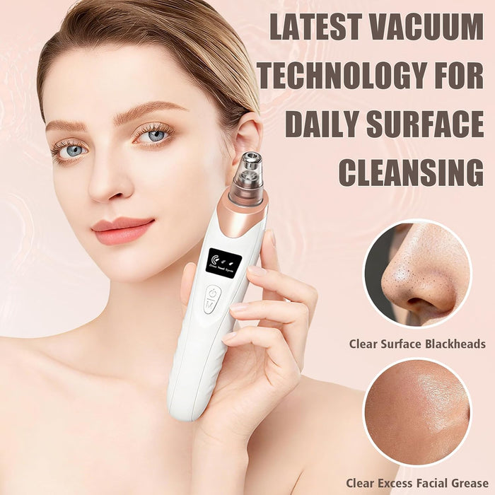 Blackhead Remover Pore Vacuum,Facial Pore Cleaner Blackhead Vacuum (Gold)