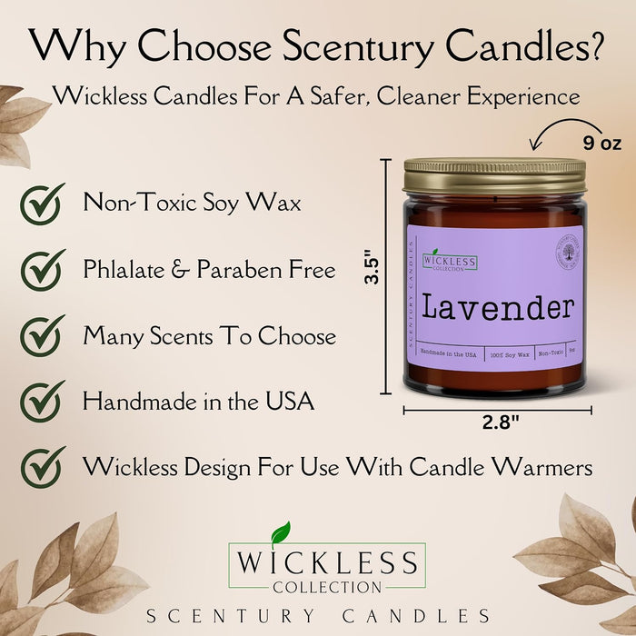 Wickless Pumpkin Spice Scented Candles for Candle Warmer Lamp, Many Scents to Choose, 100% Non-Toxic Soy Wax, Candle Mel