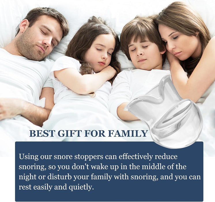 Tongue Stabilizing Device Mouthpiece - Anti-Snore Device, Reusable Snore Solution Stopper for Men/Women - AS01