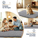 Microfiber Bathroom Rugs 30x20, Soft Highly Absorbent Bath Mat, Grey