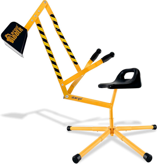 - Steel Kids Excavator Ride on Toy Sand Digger for Kids rotates 360