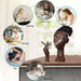 Incense Holder,Black Woman Smoking Head Incense Burner, Sophisticated and Elegant Headscents-Head Incense Burner,Desk Decor Suitable for Bedroom and Living Room (Eyes Closed)