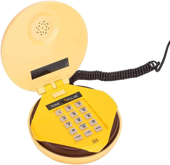 Novelty Hamburger Shape Desktop Landline Telephone