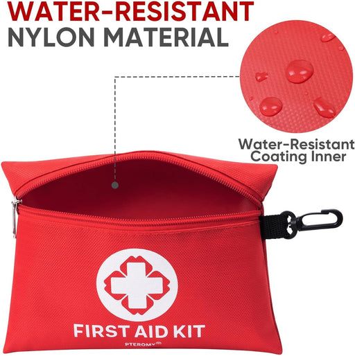 150 Pcs Mini Travel First Aid Kit for Travel, Car, Home, Camping