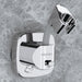Shower Head Holder with Suction | 360° Swivel | Silver