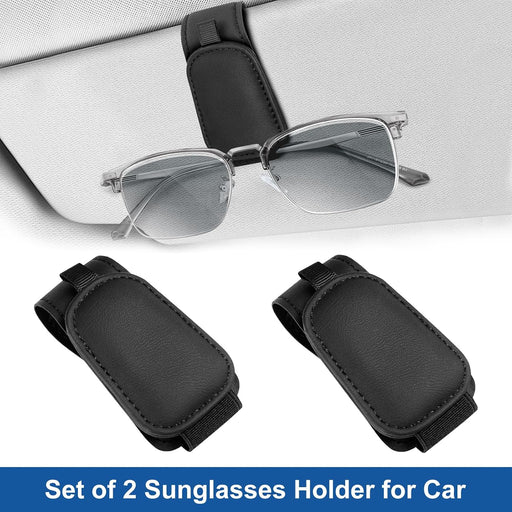 2 Pack Sunglass Holder for Car Visor, Magnetic, Easy to Hold