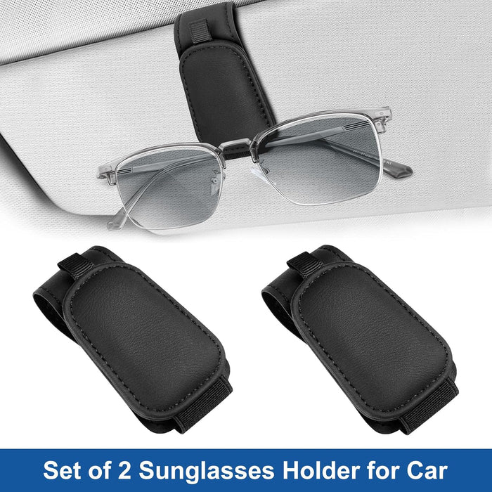 2 Pack Sunglass Holder for Car Visor, Magnetic, Easy to Hold
