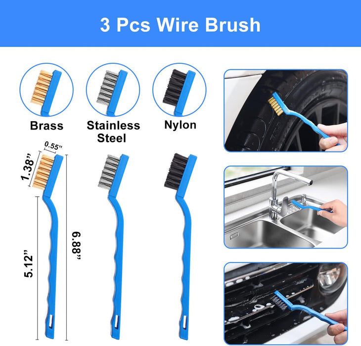 26Pcs Car Detailing Brush Set, Car Detailing Kit, Car Detailing Brushes, Car Cleaning Kit, Car Windshield Cleaning Tool,