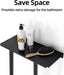 Towel Racks for Bathroom, Bathroom Towel Storage Wall Mounted 30 inch with Shelf Can Holds 6 Large Towels, Wall Towel Ra
