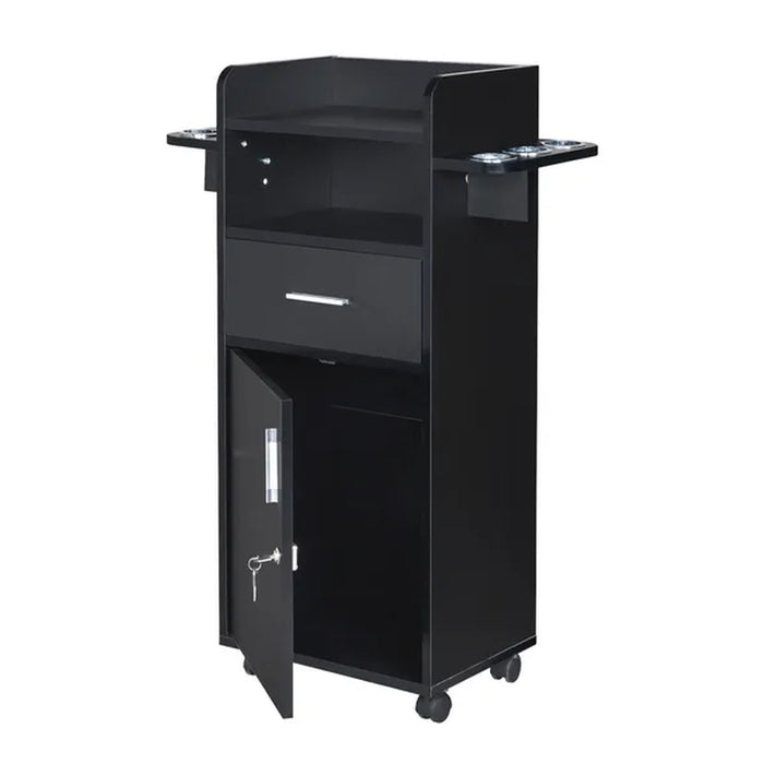Rolling Salon Cart with Drawer and Tool Holders