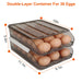 Double-Layer Rolling Egg Organizer