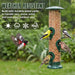 Metal Tube Bird Feeders for Outdoors Hanging, 13’’ 6 Ports