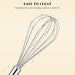 3-Pack Stainless Steel Whisk Set, Kitchen Utensils for Cooking