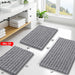 Bathroom Rugs 30X20, Extra Soft Rubber Backing Chenille Bath Mats