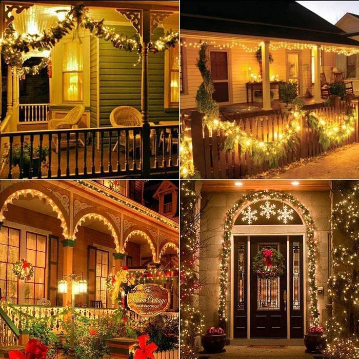 Solar Fairy Lights, 2-Pack Total 80FT 240LED Lights, Warm White