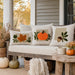 Cozy Fall 3D Acorn Embroidered Throw Pillow Cover 18x18, 1Piece