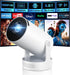 Mini Projector with WiFi 6 and BT 5.4, Built-in Apps 2026 Upgraded
