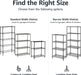 3-Shelf Adjustable Heavy Duty Steel Wire Rack Storage Shelving Organizer with Storage Space, Versatility and Ease of Use