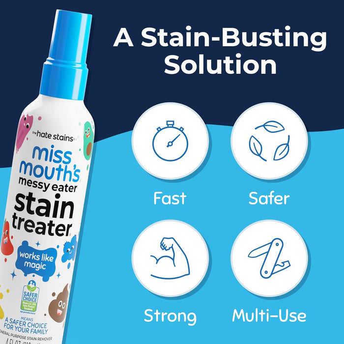 Messy Eater Stain Treater, Laundry Stain Remover, 4 Oz, 2 Pack