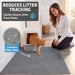 Cat Litter Box Mat, Litter Trapping Mat, Light Grey, 29x36 XL