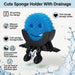 Creative Drainage Sponge Holder: Traceless Glue, 3D Printed Funny Kitchen Sink Holder, Keeps Sponge Dry – for Scrub Dadd