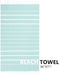 Turkish Beach Towel, 36"x71" Quick Dry Sand Free Oversized Towel, Aqua